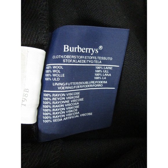 VINTAGE Burberry London Pants 14 High Rise Trouser Tapered Cuffed - Picture 9 of 10